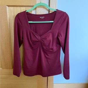 Old Navy Women's Burgundy Top